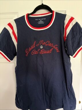 Paul McCartney Got Back Tour Navy Red-Trim Graphic Tee